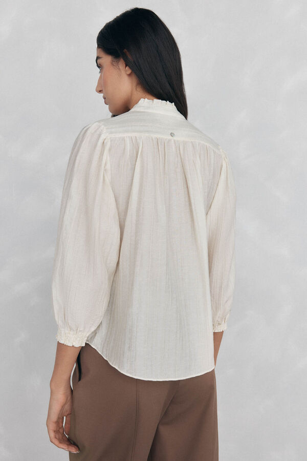 Pedro del Hierro Blusa holgada lisa Beige