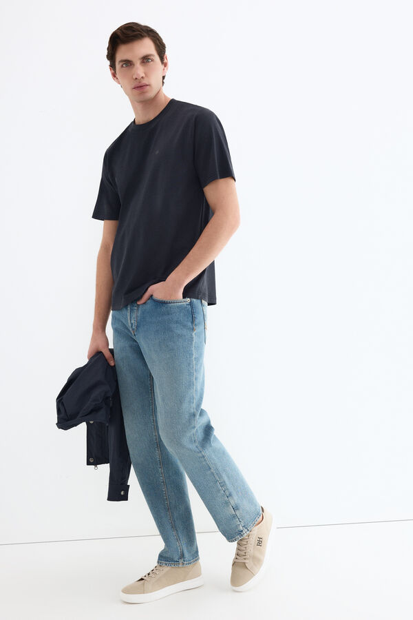 Pedro del Hierro Camiseta mercerizada Azul