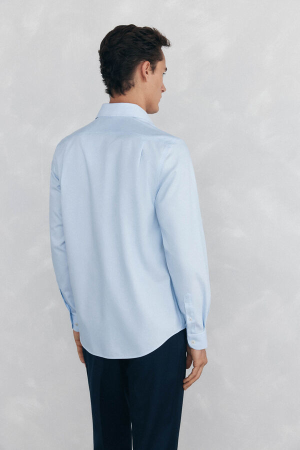 Pedro del Hierro Camisa de vestir de rayas non iron + antimanchas Blanco