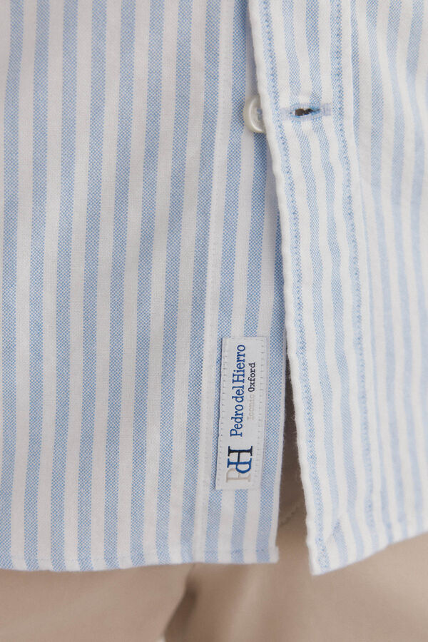 Pedro del Hierro Camisa iconic oxford de raya candela Azul