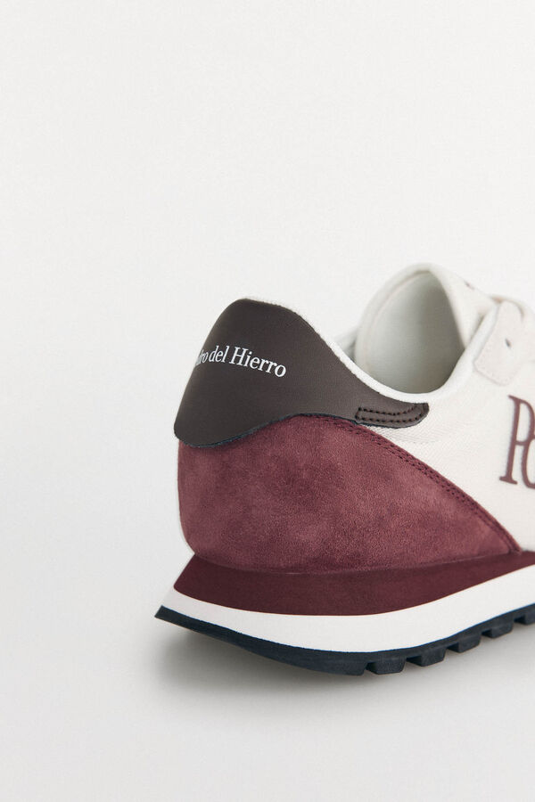 Pedro del Hierro Tenis de piel y textil Beige