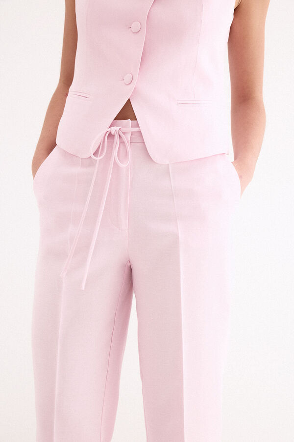 Pedro del Hierro Pantal&oacute;n de traje rosa Rosa