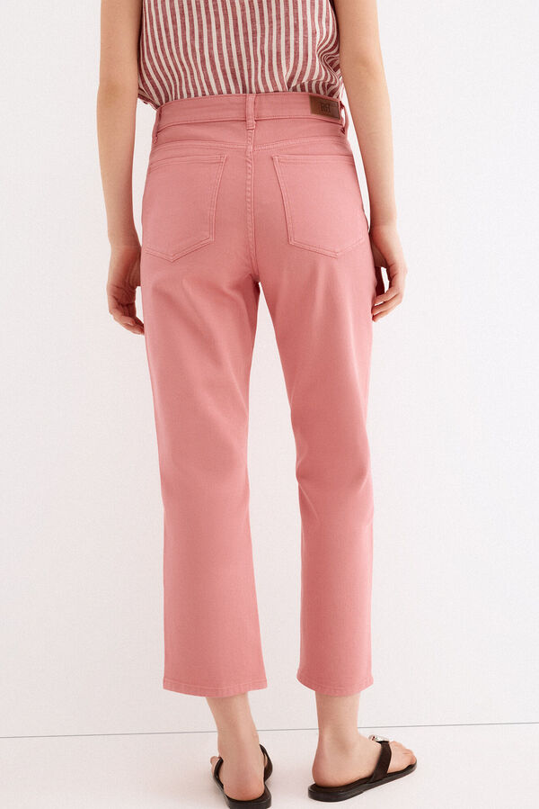 Pedro del Hierro Jeans capri rectos b&aacute;sicos Coral