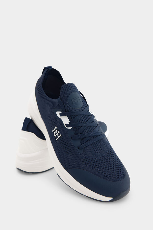 Pedro del Hierro Zapatilla textil cordones Azul