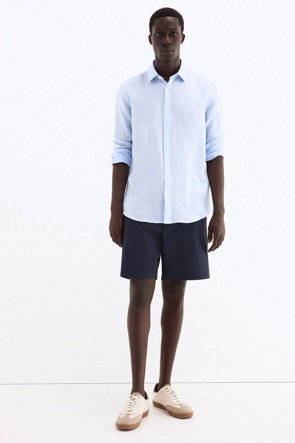 Pedro del Hierro Bermuda ligera con gomas Azul