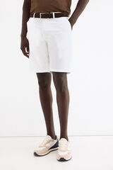 Pedro del Hierro Bermuda chino regular Blanco