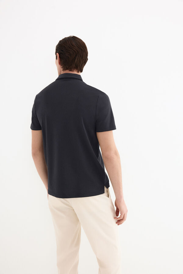 Pedro del Hierro Polo mercerizado Azul