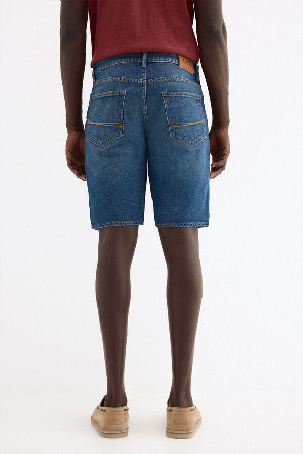 Pedro del Hierro Bermuda denim regular Azul