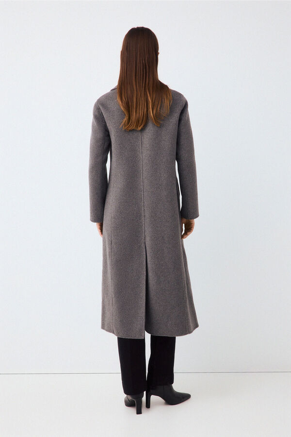 Pedro del Hierro Abrigo doble faz tailoring Gris