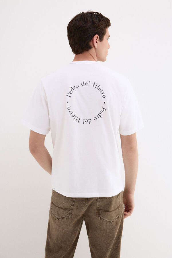 Pedro del Hierro Camiseta estampada logo Blanco