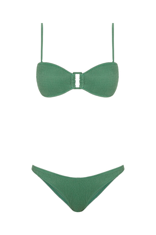Pedro del Hierro Bikini tejido textura Verde
