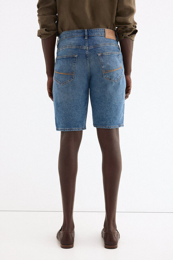 Pedro del Hierro Bermuda denim regular Azul