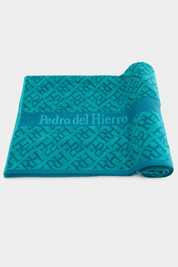 Pedro del Hierro Toalla playa logos Verde