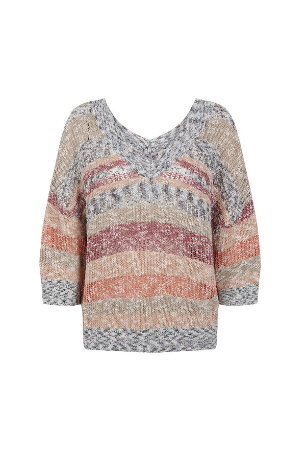 Slowlove Jersey pico multicolor Naranja