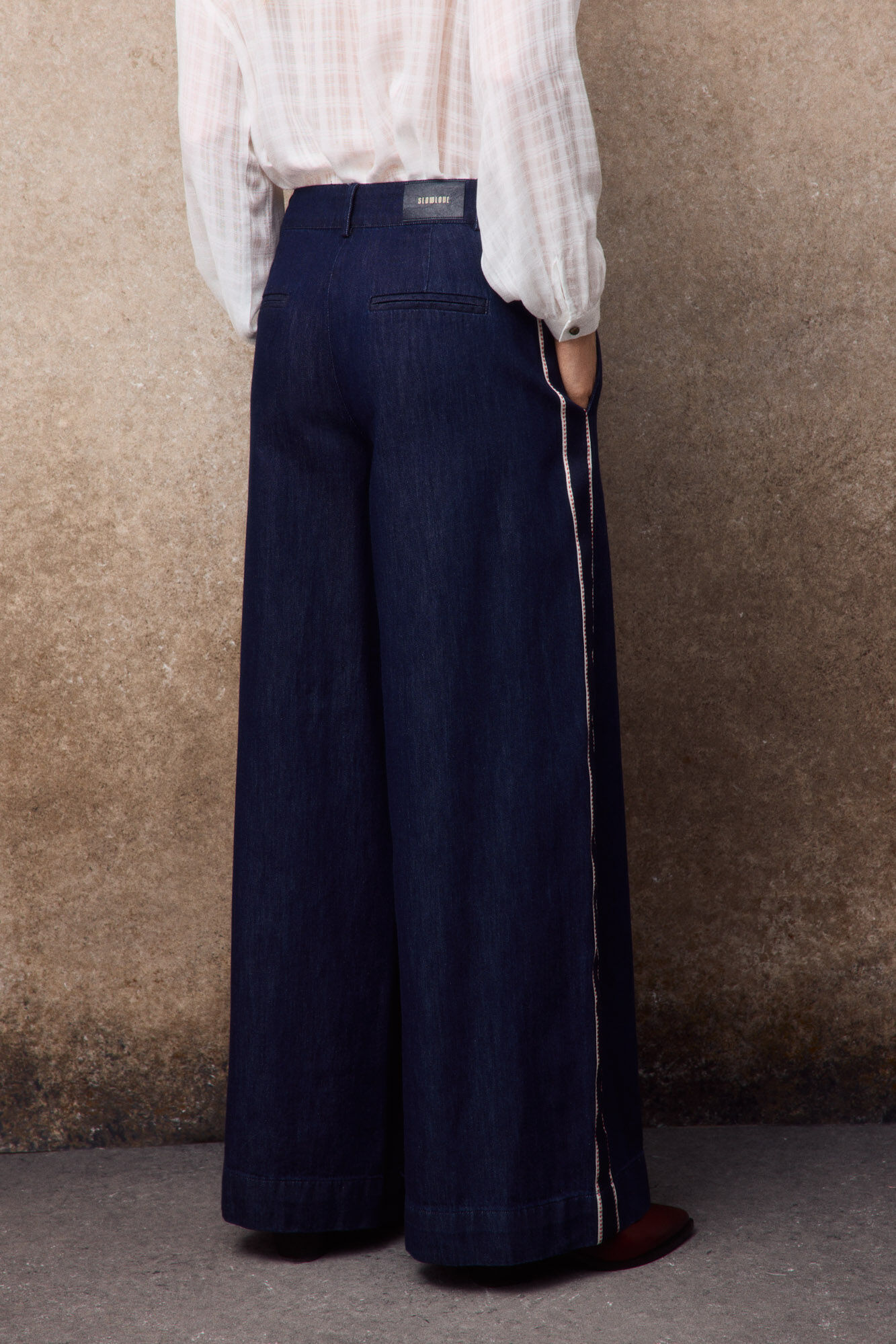 Slowlove Jeans con cinta lateral