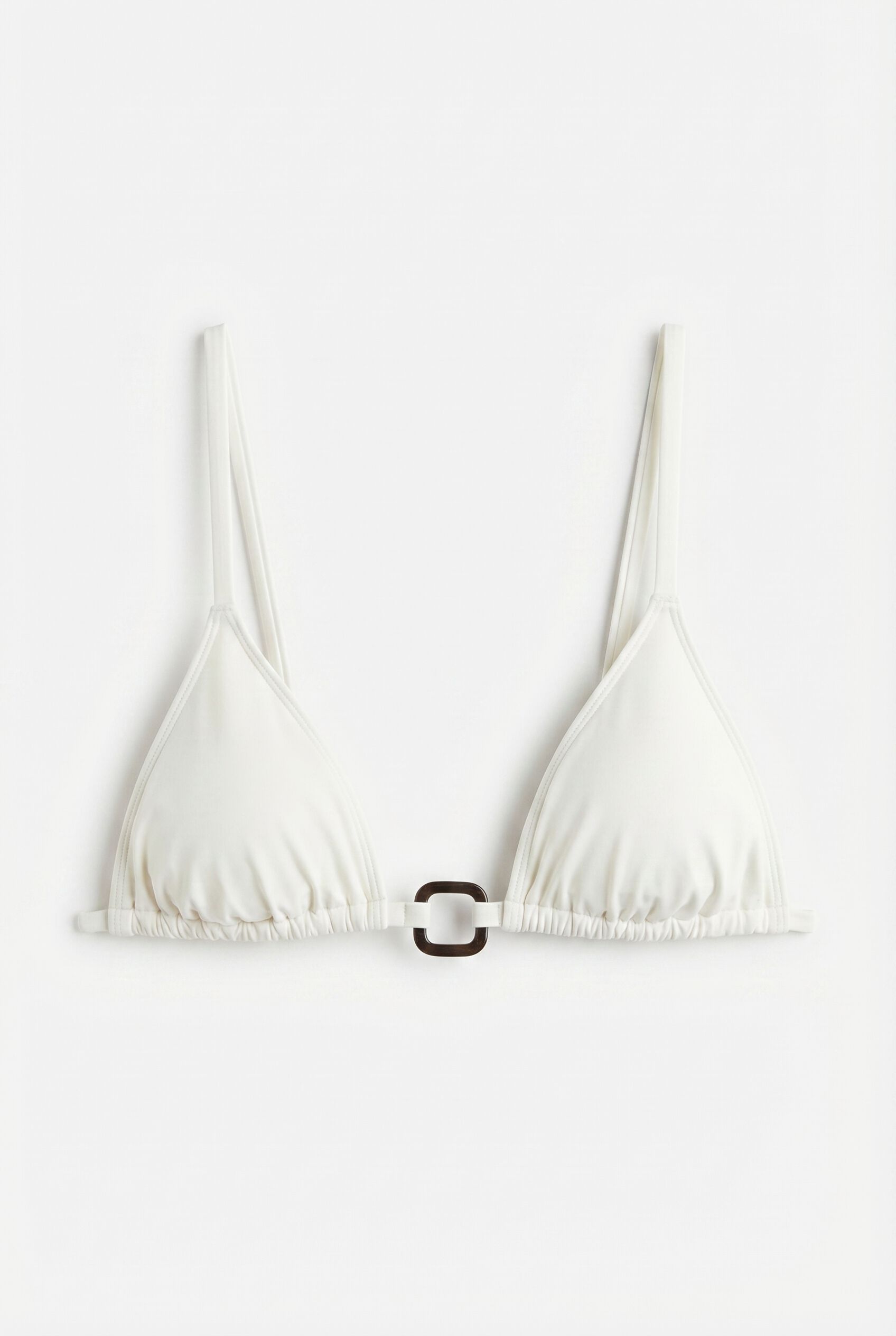 Women'secret Top de bikini triangular cortina blanco