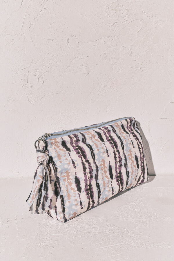 Women'secret Bolsa impermeable Tie Dye para traje de ba&ntilde;o caf&eacute; estampado