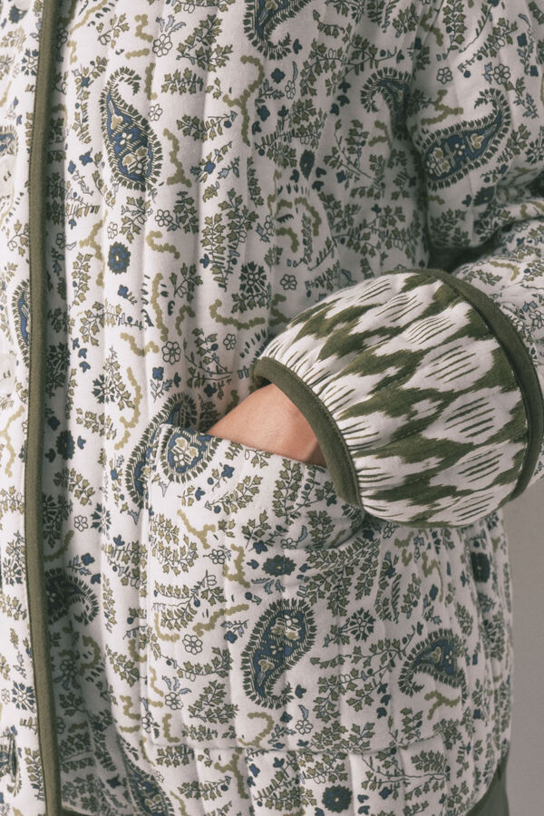 Women'secret Chamarra acolchada estampado Paisley estampado