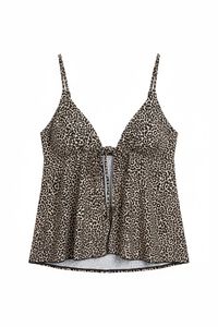 Women'secret Top de tankini triangular animal print