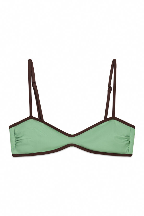 Women'secret Top bikini horizontal verde verde