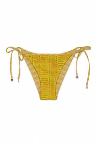 Women'secret Panty de bikini cl&aacute;sica de crochet multicolor