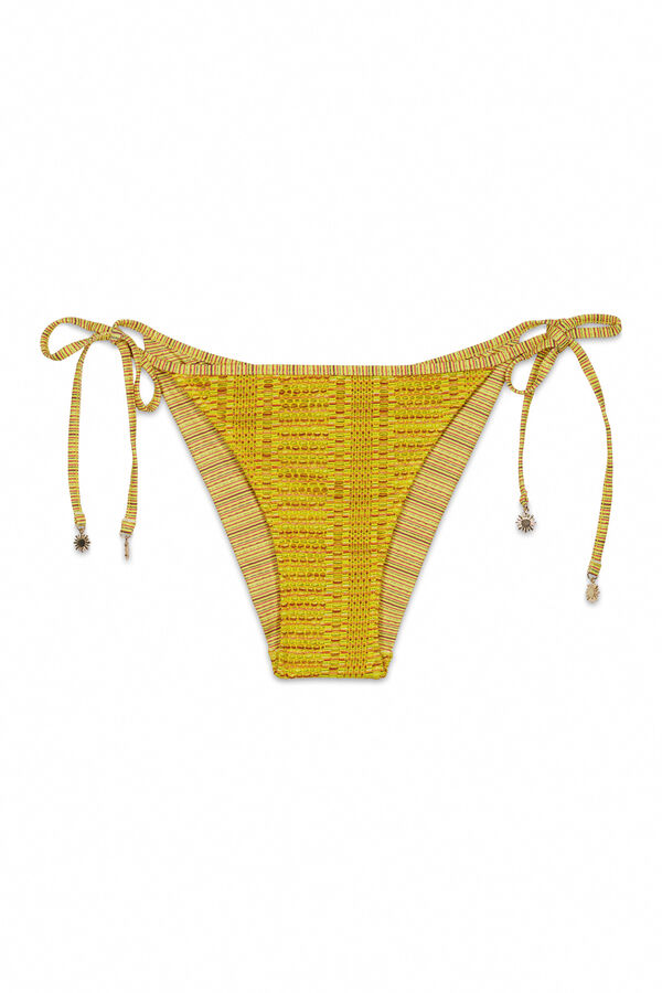 Women'secret Panty de bikini cl&aacute;sica de crochet multicolor estampado