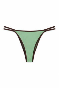Women'secret Panty de bikini brasile&ntilde;a de tira verde