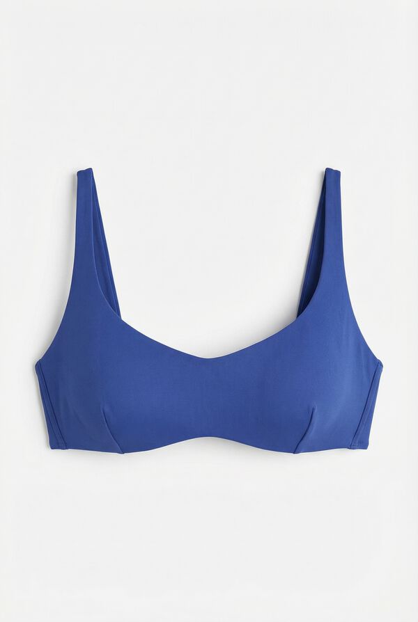 Women'secret Top de bikini horizontal con aro azul azul