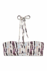 Women'secret Top bikini bandeau estampado Tie Dye caf&eacute;