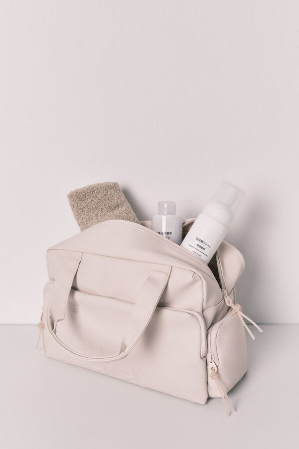 Women'secret Neceser grande de viaje blanco marfil