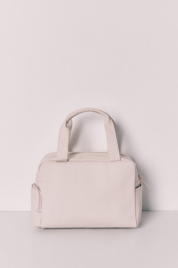 Women'secret Neceser grande de viaje blanco marfil