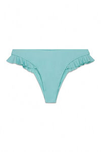 Women'secret Panty de bikini brasile&ntilde;o con volantes azul