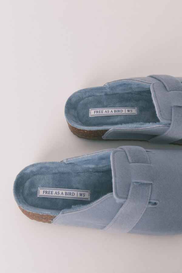 Women'secret Pantuflas org&aacute;nicas azul azul