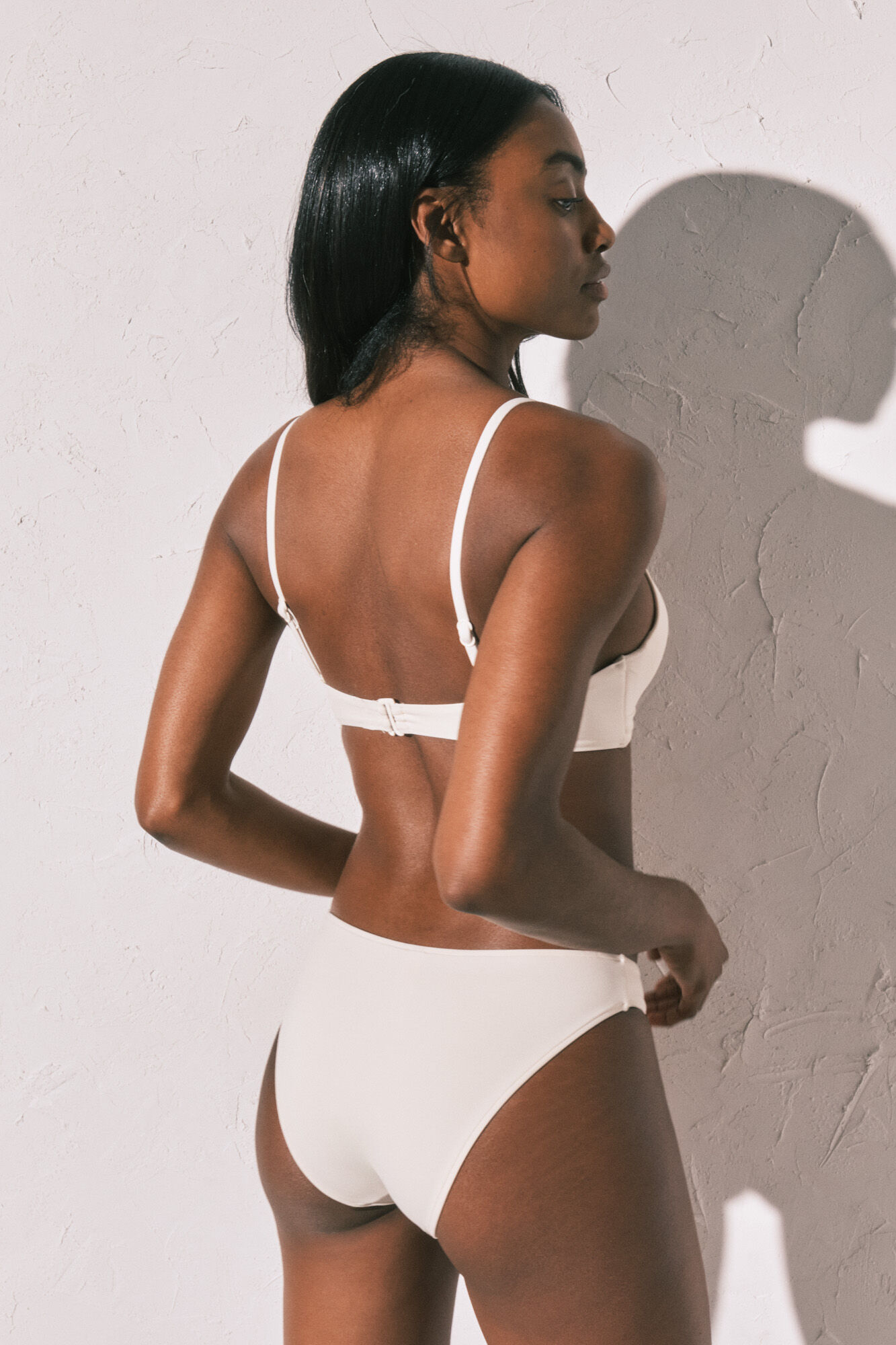 Women'secret Panty de bikini cl&aacute;sica twist lateral blanca