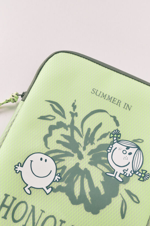 Women'secret Funda para tablet Mr. Men &trade; & Little Miss&trade; verde