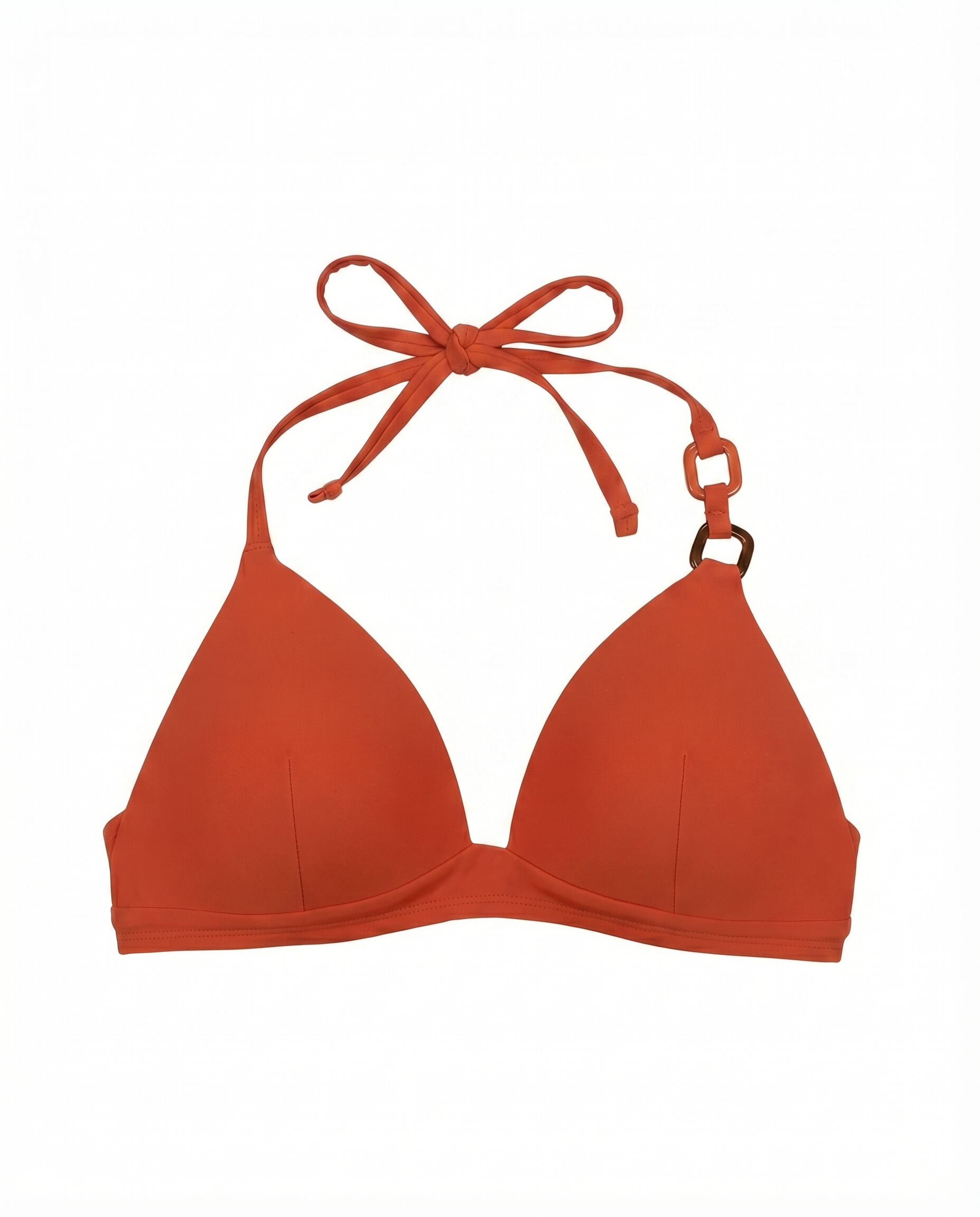 Women'secret Top bikini triangular fijo naranja
