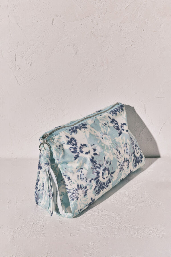 Women'secret Bolsa impermeable Tie Dye para traje de ba&ntilde;o verde estampado