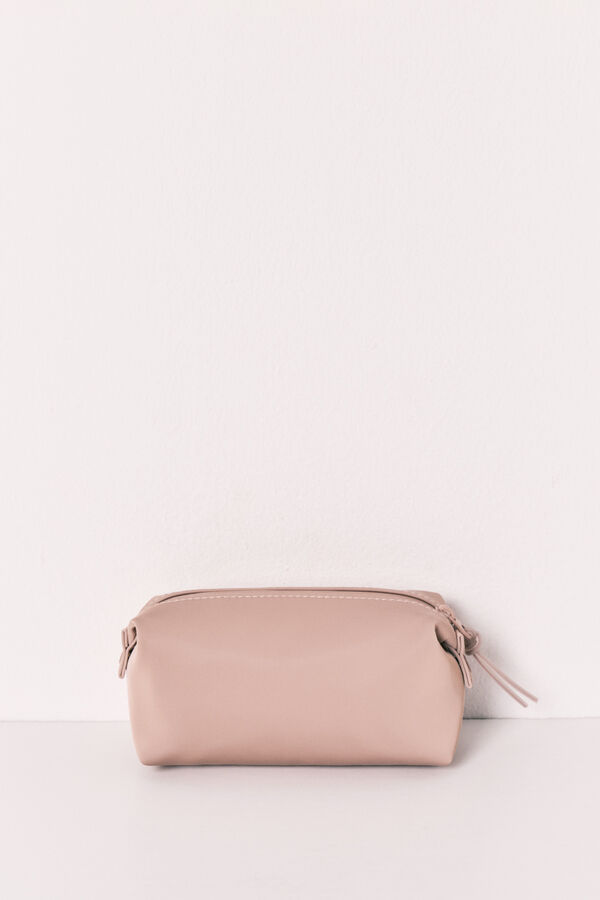 Women'secret Neceser peque&ntilde;o de goma marr&oacute;n nude