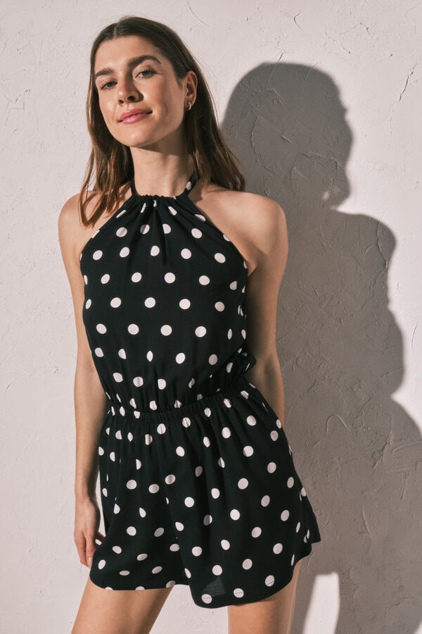 Women'secret Jumper estampado de puntos negro negro