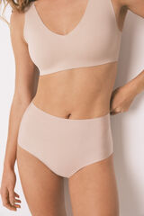 Women'secret Panty nude de tiro alto y corte limpio nude