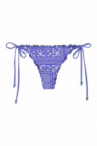Women'secret Panty de bikini brasile&ntilde;a de tiras con estampado de pa&ntilde;uelo