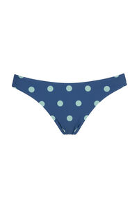 Women'secret Panty de bikini cl&aacute;sica estampado de puntos azul