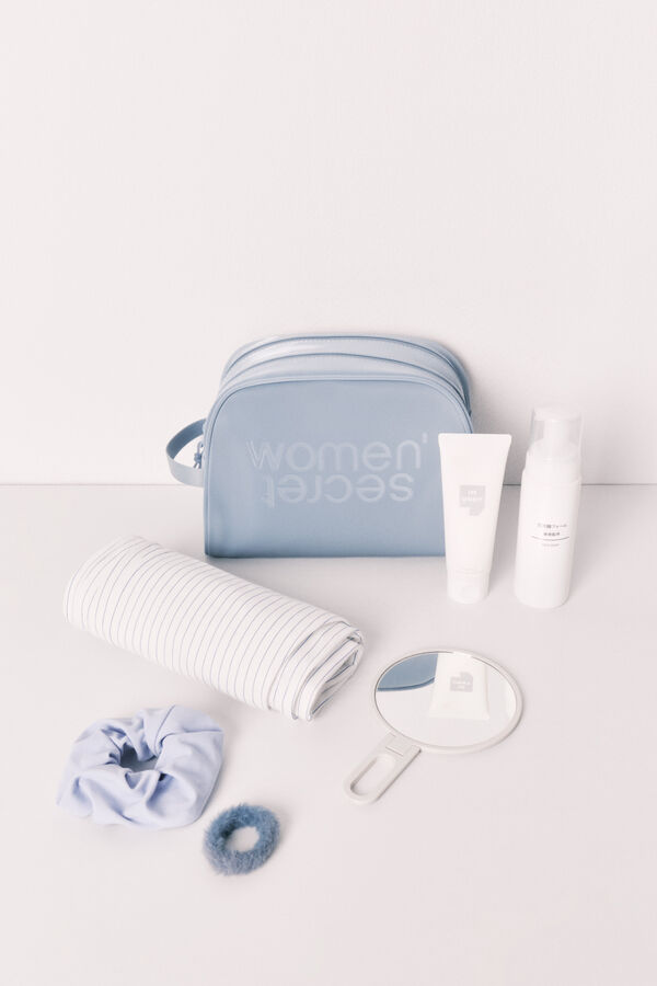Women'secret Neceser mediano doble cierre azul azul