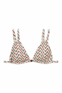 Women'secret Top bikini triangular estampado geom&eacute;trico