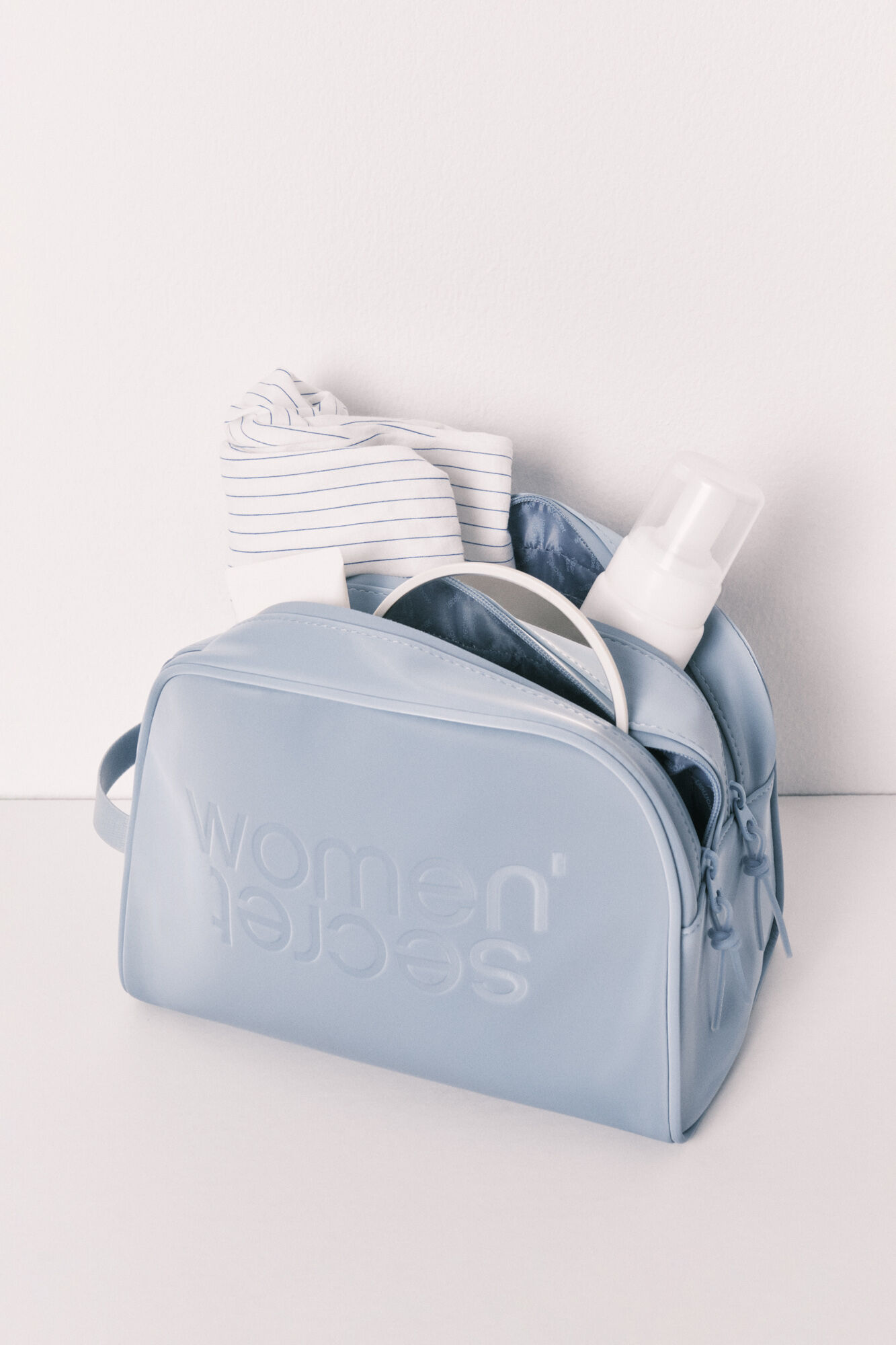 Women'secret Neceser mediano doble cierre azul