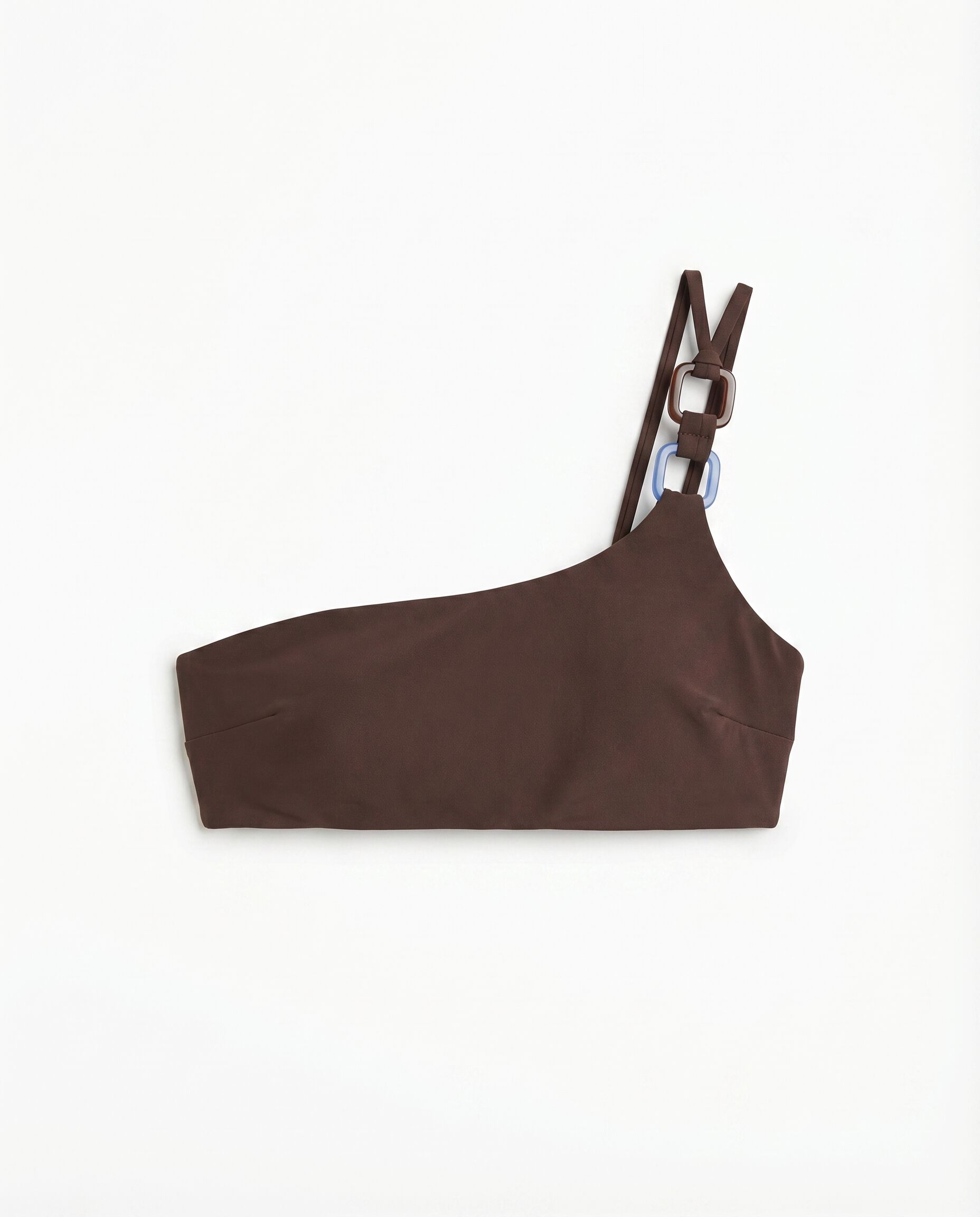 Women'secret Top bikini asim&eacute;trico caf&eacute;