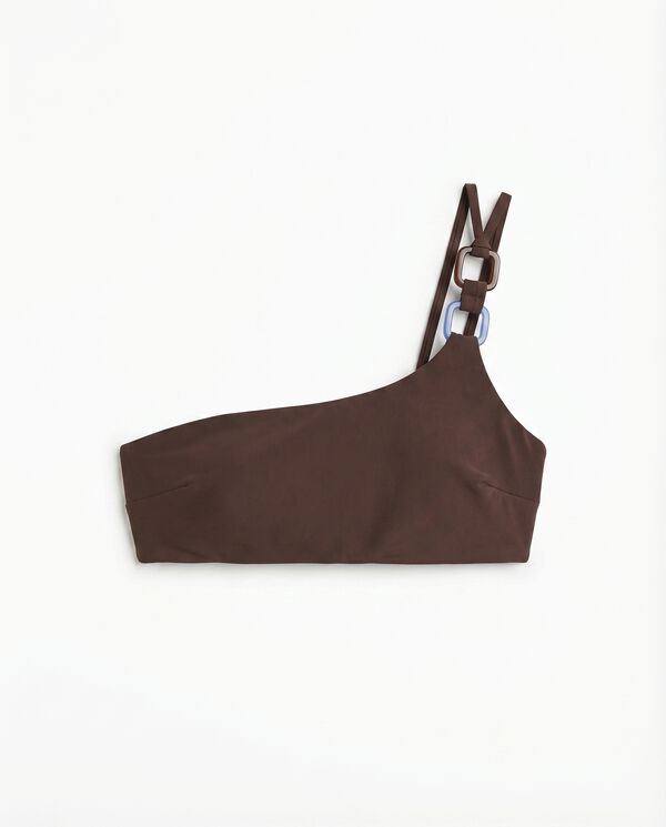 Women'secret Top bikini asim&eacute;trico caf&eacute; caf&eacute;