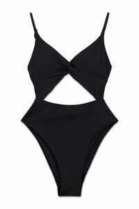 Women'secret Trikini liso cut out negro