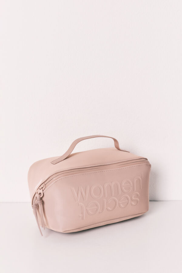 Women'secret Neceser mediano de goma marr&oacute;n nude