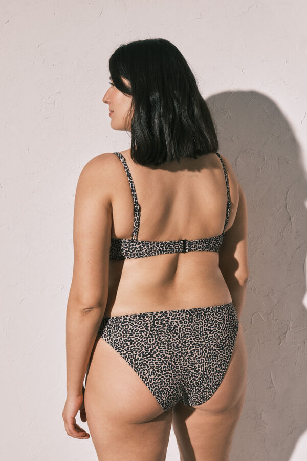 Women'secret Panty bikini cl&aacute;sica animal print leopardo blanco